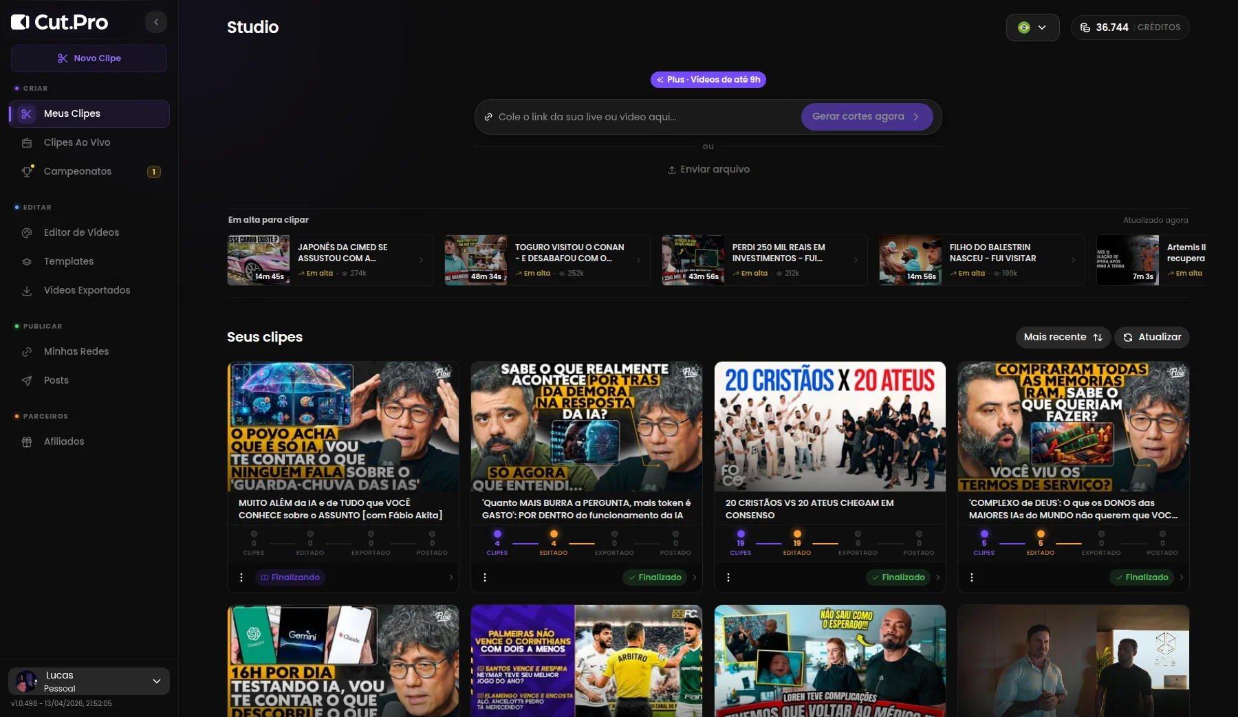 CutPro — Gerar Cortes