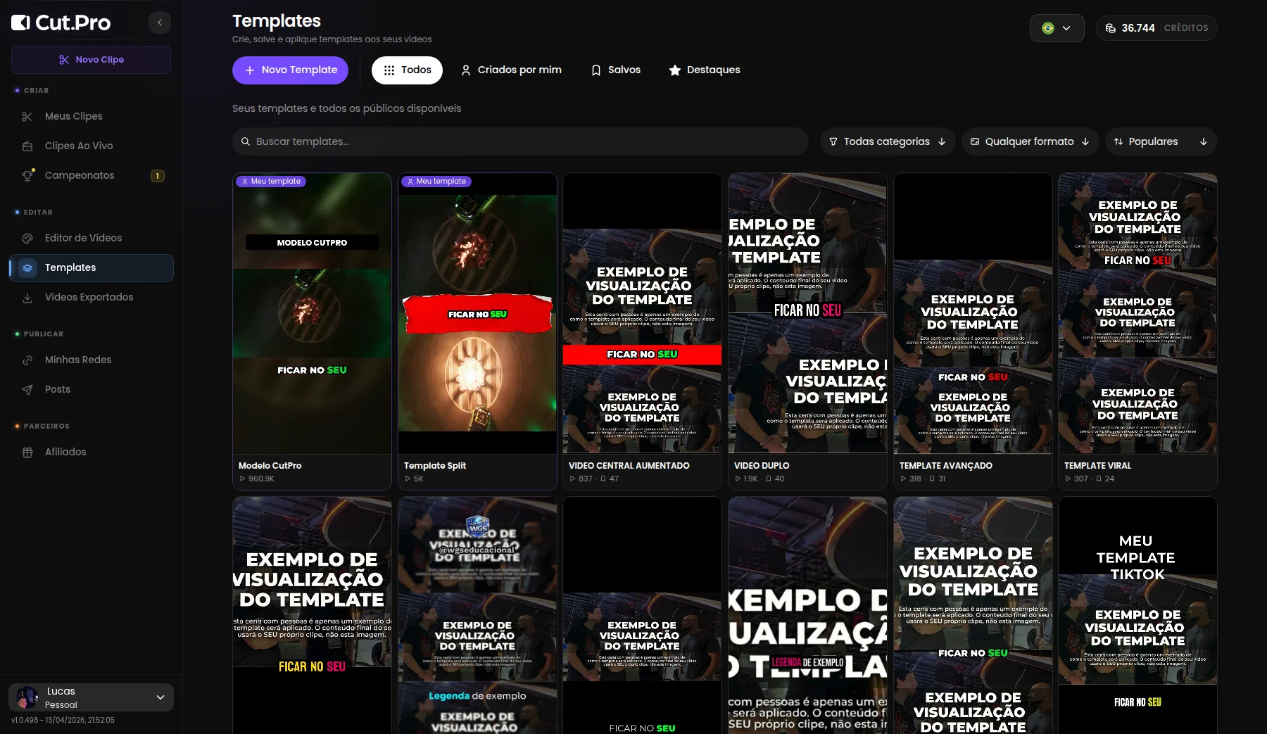 CutPro — Templates